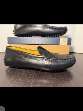 Sperry Gold Cup Meridian Leather Driving Loafers Black Mens 7.5M